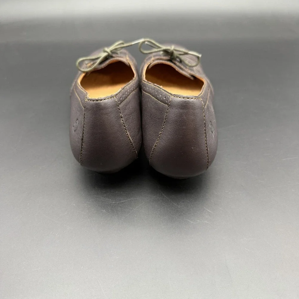 Born Shoes Women's Size 9 Brown Leather Brogue Comfort Lace up Oxfords Flats